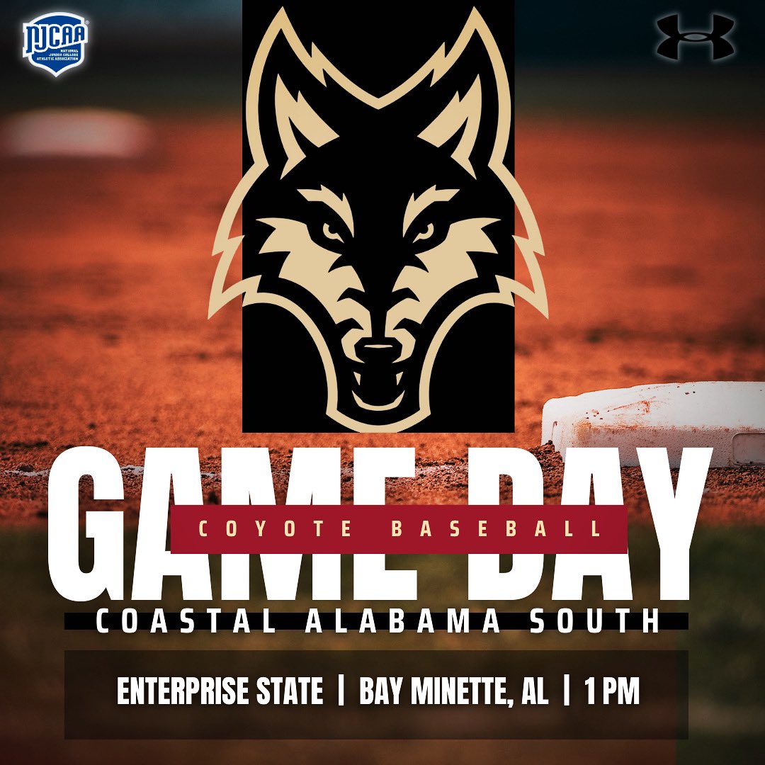BSB | GAME DAY‼️Added one to the schedule today at home!

🆚 - Enterprise St.
⏰ - 1 PM
📍 - Bay Minette, AL

#𝗚𝗢𝗬𝗢𝗧𝗘𝗦 | <a href="/CoastalAlaCC/">Coastal Alabama CC</a> <a href="/acccathletics/">ACCC</a> <a href="/CoyoteSouthBSB/">CA South Coyote Baseball</a> <a href="/dthead34/">Daniel Head</a> <a href="/calabounty/">Corey LaBounty</a>