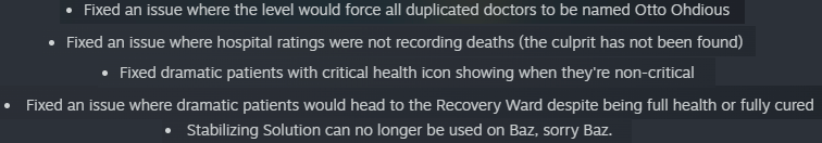 A few of my personal faves from the <a href="/Galacticare/">Galacticare</a> patch notes