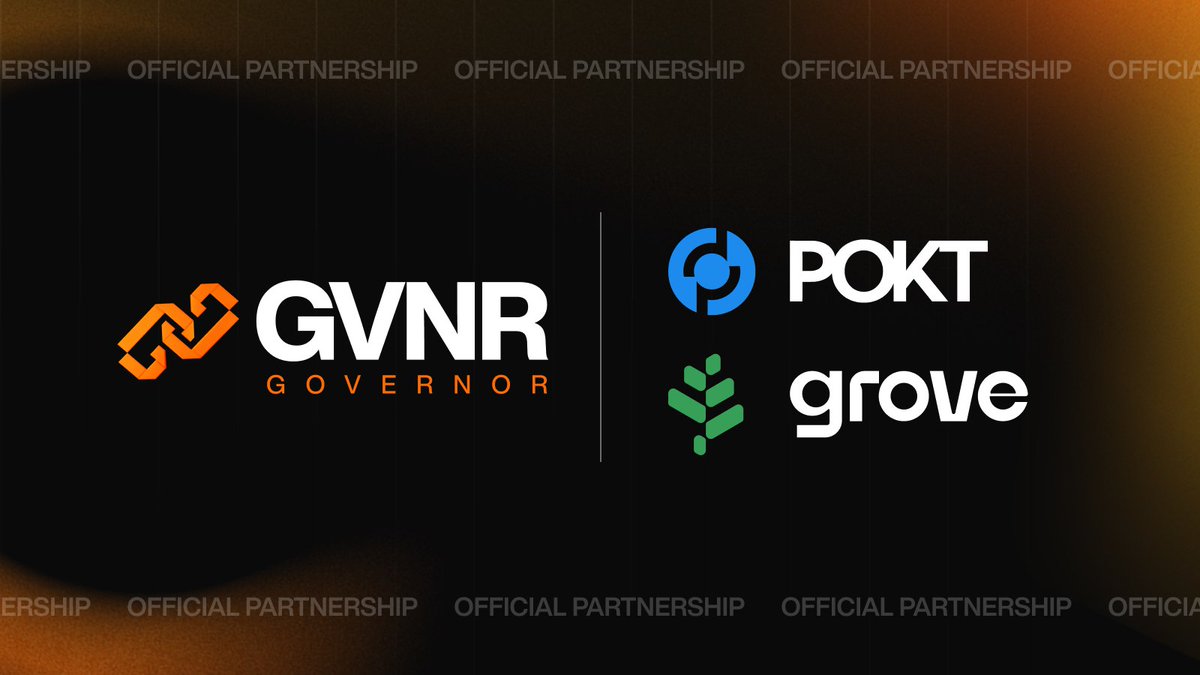 gvnrdao's tweet image. GVNR 🤝 @POKTnetwork @BuildWithGrove 

We&apos;re proud to announce our partnership with POKT and Grove!  Utilising POKT’s decentralised RPC enables GVNR to provide permissionless universal control.  

Bringing #BitFi to every chain.  

The Firm is growing.  

Join us now 🔗…