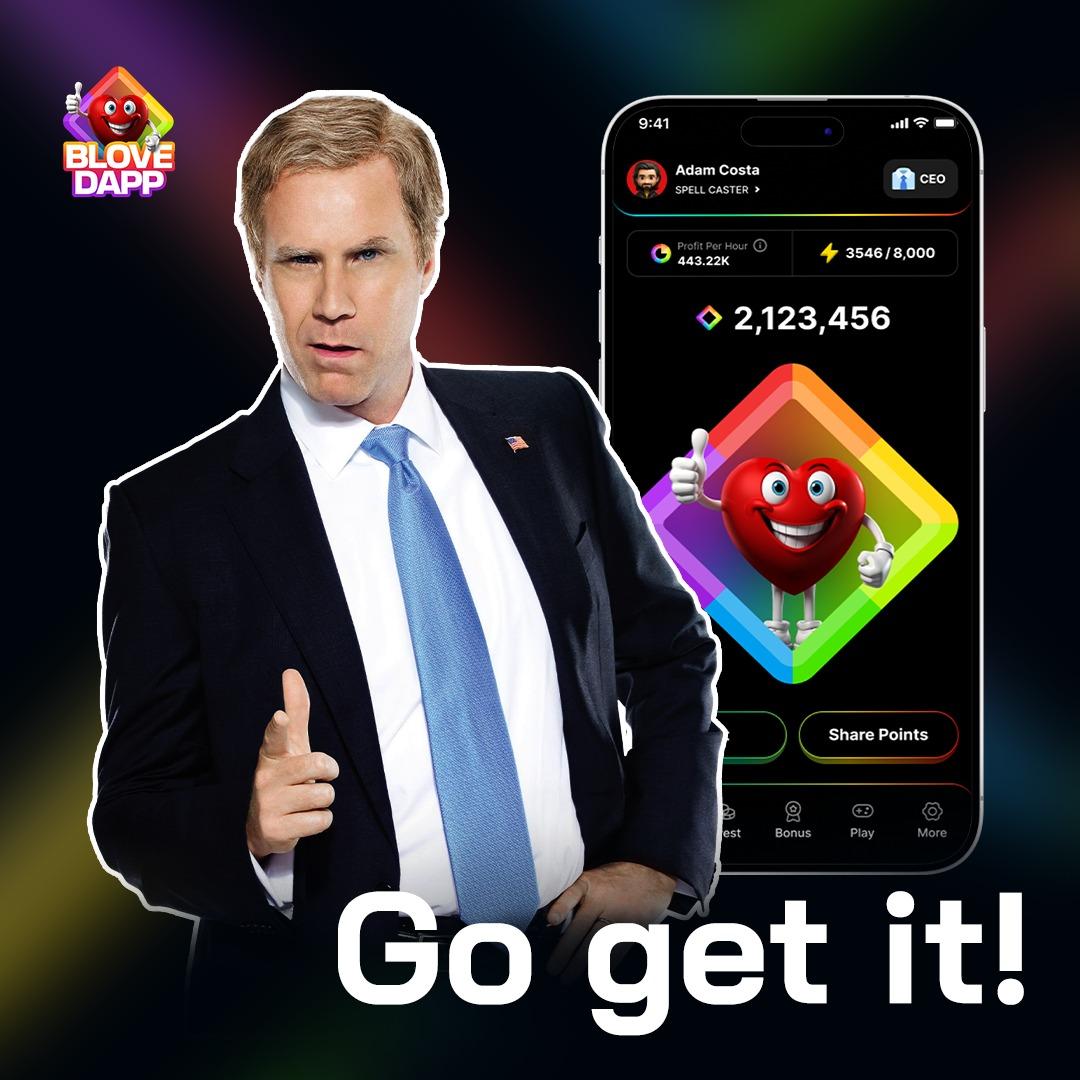 BlovDApp's tweet photo. 🚀 Go Get It! 🚀

The BLove DApp is waiting for YOU! Tap into a world of endless rewards and surprises 🎉💰 
It's your time to shine! 🫵

Download now—your journey starts today! 🎯

#BloveDapp #blovdapp #blvtoken #bficoin #hamster #Free #airdropreward https://t.co/4Dp91e2mOk