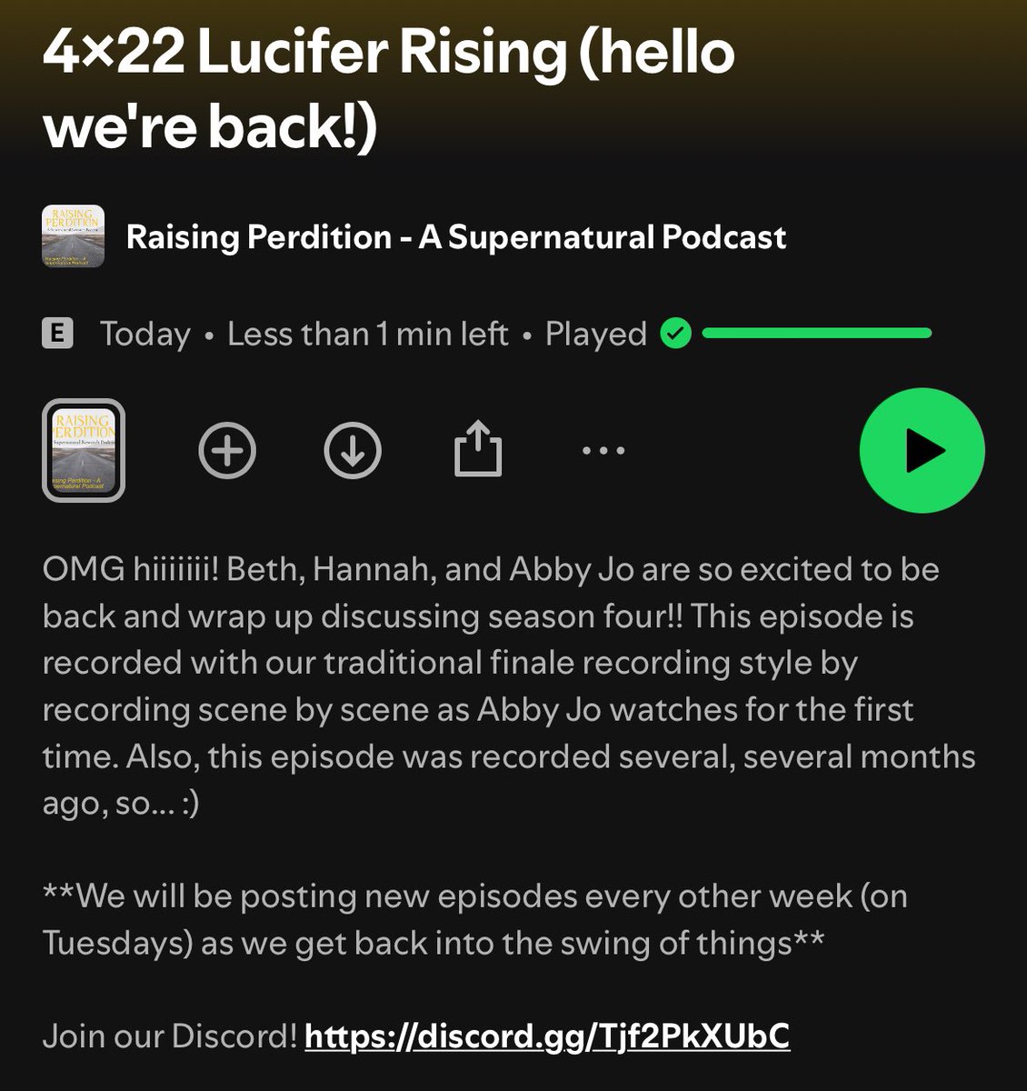 RPerditionPod's tweet image. ✨New Episode Available✨ 

We are SO excited to be back!! This week we discuss #Supernatural episode 4x22 Lucifer Rising 👹😇

Check the link in our bio to listen!