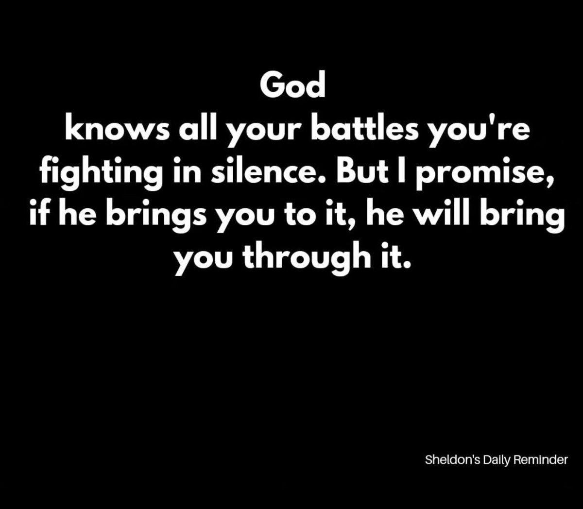 GodsPurpose828's tweet photo. 👉🏾Whatever battles you’re facing, remember that you are not alone. God sees every struggle, even the ones you fight in silence. Keep your faith alive; brighter days are ahead.
#sheldonsdailyreminder #fightinginsilence #thebattleisnotyours #godsprotection #letsgooogod🙌🏾 https://t.co/P1wgx9XQ6Z