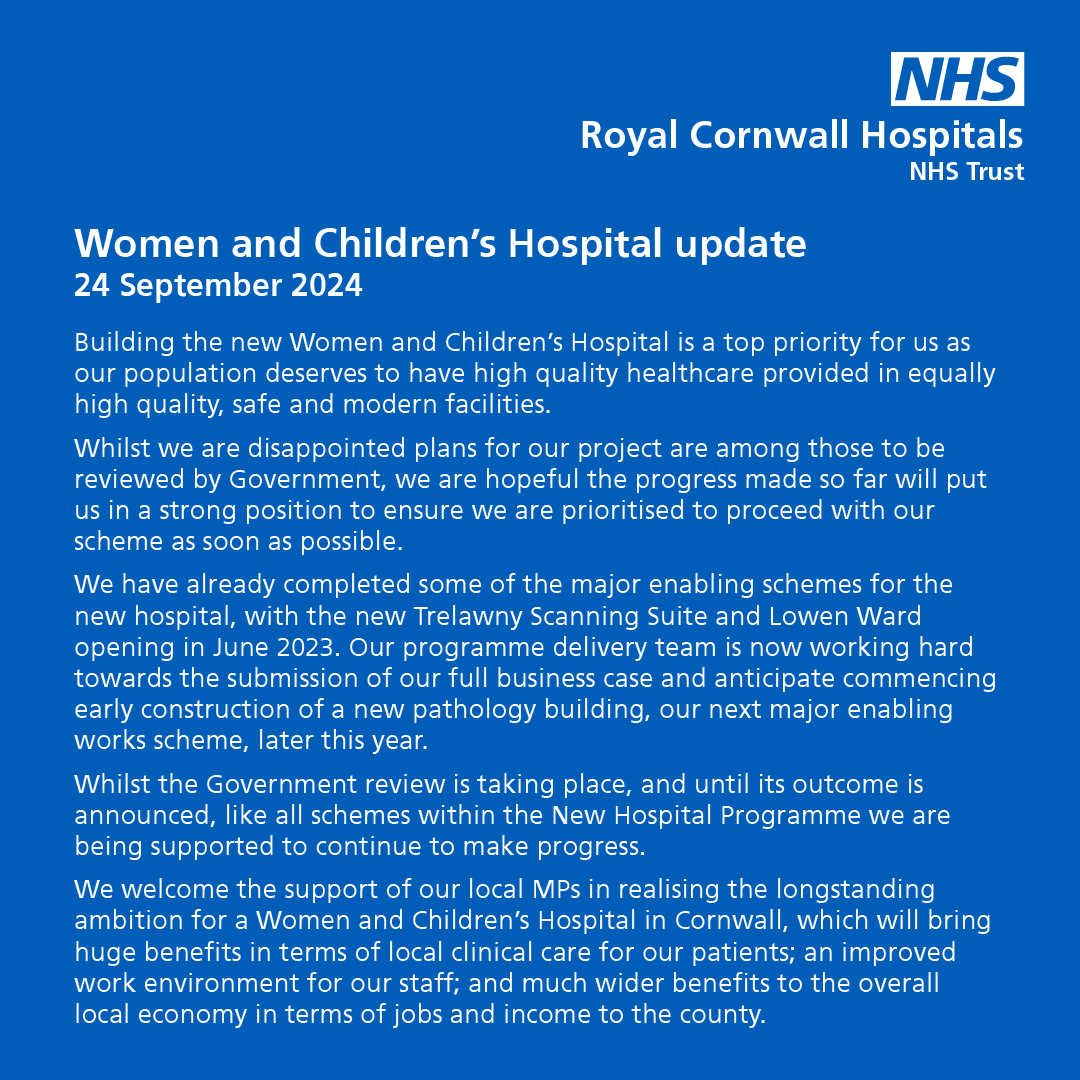 Women and Children's Hospital update
