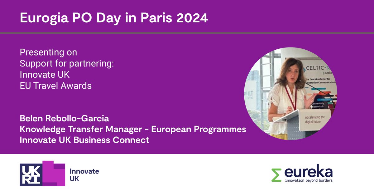 Global Alliance at Innovate UK Business Connect (@iuk_global) on Twitter photo We are pleased to announce that <a href="/belenrebollo__/">belen rebollo</a> <a href="/IUK_Connect/">Innovate UK Business Connect</a> will be speaking at the <a href="/EUROGIA/">EUROGIA2030</a> PO Day in Paris on 30 September on <a href="/innovateuk/">Innovate UK</a> EU #TravelAwards.
For more info and to register, visit eurogia.eu/news-and-event… <a href="/EUREKA_NETWORK/">Eureka</a> We are pleased to announce that <a href="/belenrebollo__/">belen rebollo</a> <a href="/IUK_Connect/">Innovate UK Business Connect</a> will be speaking at the <a href="/EUROGIA/">EUROGIA2030</a> PO Day in Paris on 30 September on <a href="/innovateuk/">Innovate UK</a> EU #TravelAwards.
For more info and to register, visit eurogia.eu/news-and-event… <a href="/EUREKA_NETWORK/">Eureka</a>