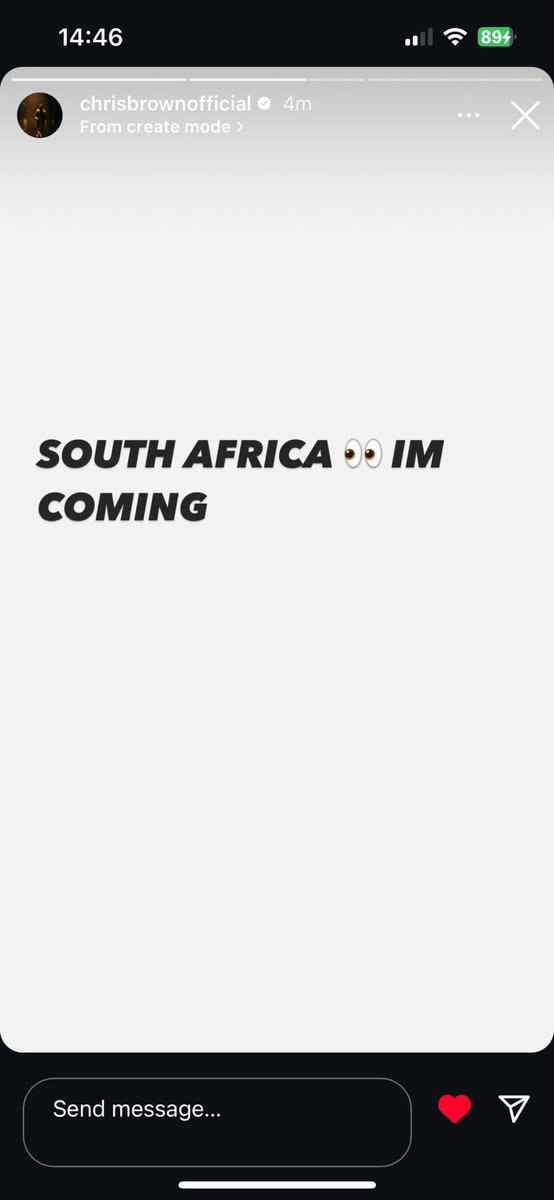 Chris brown is coming to South Africa 🇿🇦 . 

Team breezy we up !
