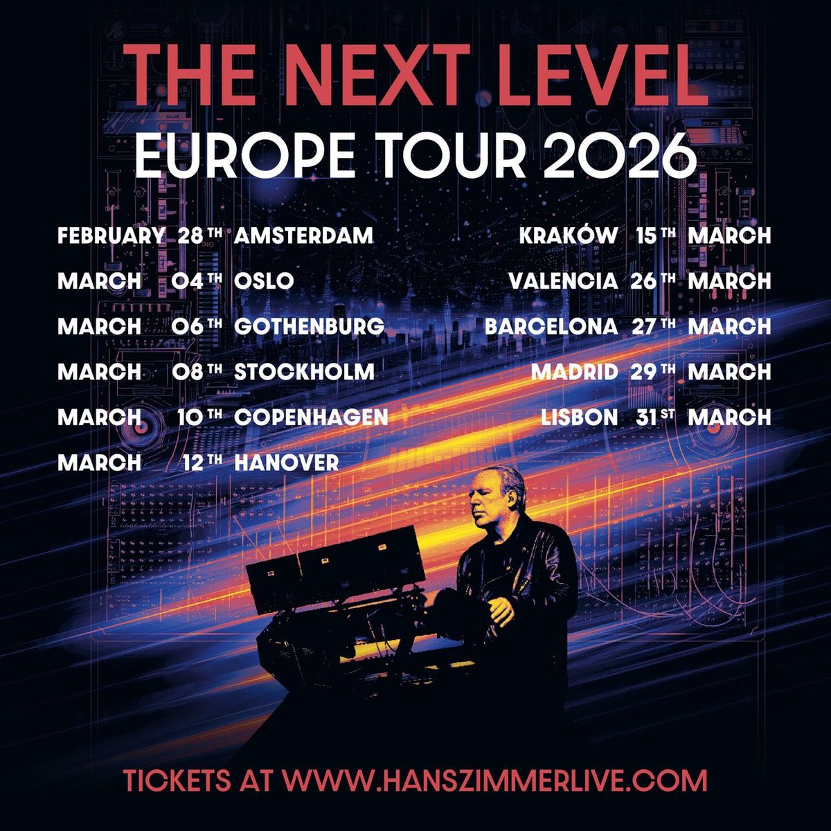 THE NEXT LEVEL is coming – Get ready for tickets on sale this Thursday! #HansZimmerLive