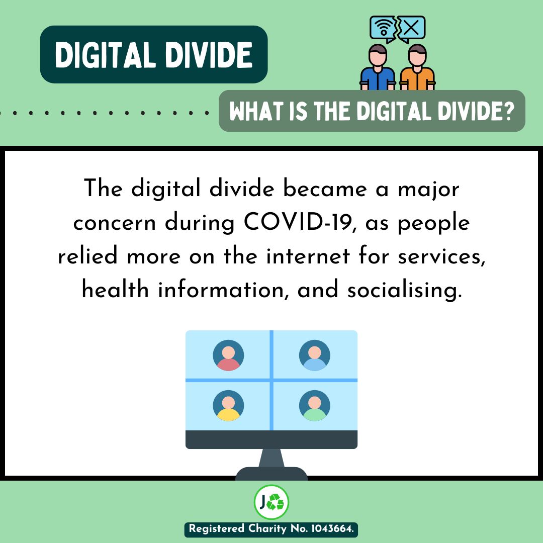 JamiesComputers's tweet photo. At Jamie’s Computers we want raise awareness about the Digital Divide…

The digital divide is where there is unequal access to digital technologies. This includes the use of; smart phones, laptops, tablets and the internet.

👀Read more here - https://t.co/apscTq5UkZ https://t.co/Q5XI2WVG6C