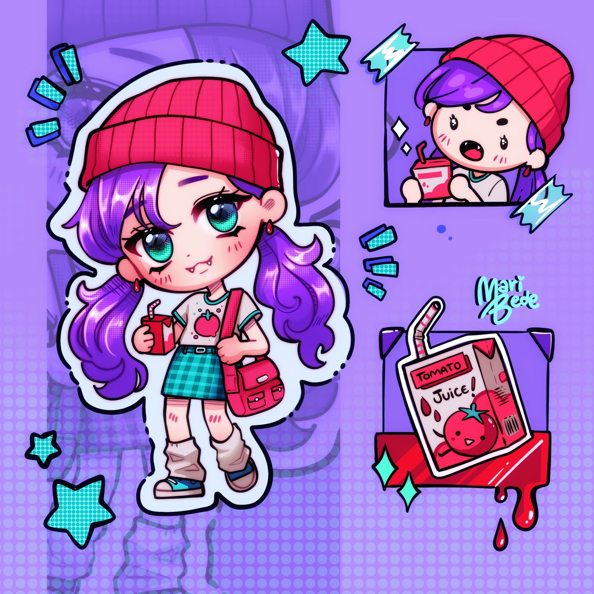 Mari_Bede's tweet photo. Cutesy vampire chibi page? Yes please. https://t.co/FOC86oTw4Q