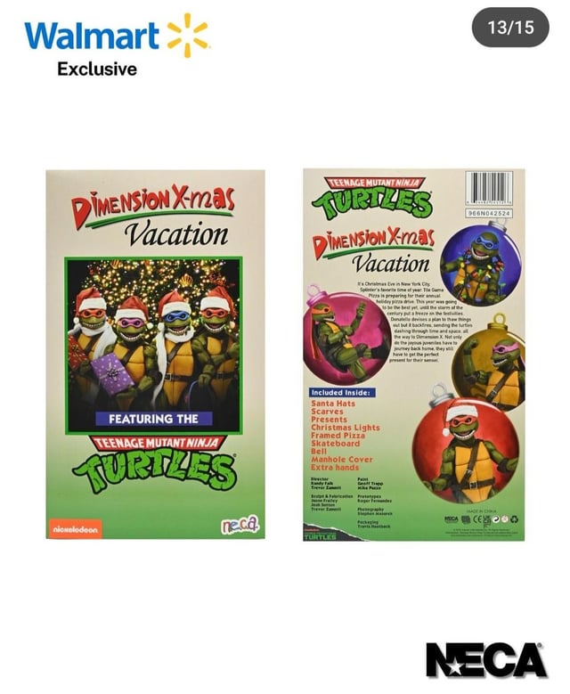 TurtleRecallPod's tweet image. The Dimension X-Mas Vacation set is up for pre-order now! 

This is a Walmart exclusive, and shipping date is scheduled on October 1st. Ships from NECA, so a $15 delivery fee as well

walmart.com/ip/5371482908