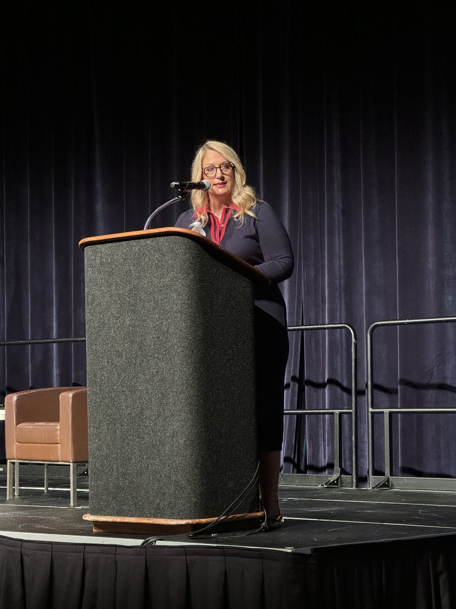 IN Secretary of Education, Dr. Katie Jenner speaks to attendees of #INFallCon24, sharing educational highlights and celebrations of programs and district leaders! #LeadIAPSS <a href="/EducateIN/">Indiana Department of Education (IDOE)</a>