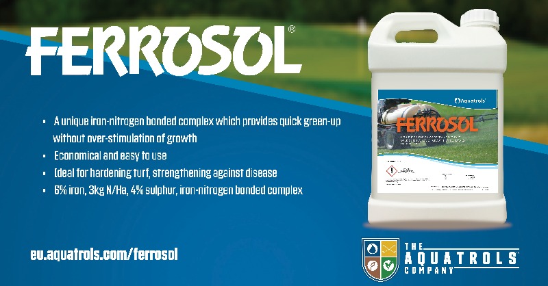AquatrolsEurope's tweet photo. Part of the #ToughTurf package, Ferrosol liquid iron is ideal for quick green-up without over stimulation of growth, wheel marks or blackening. Find out more here: https://t.co/q7jNEvkr1z

#turf #turfmanager #greenkeeping https://t.co/UqMMCnkXNL