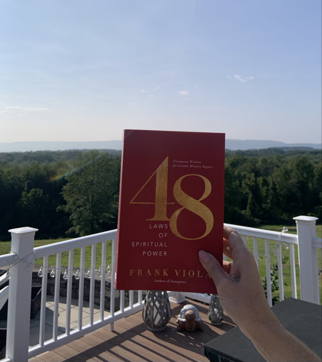 This photo was taken in upstate NY where Frank grew up. If you don't have this book you, it's a must by bestselling author Frank Viola. "48 Laws of Spiritual Power." Check it out at 48Laws.com