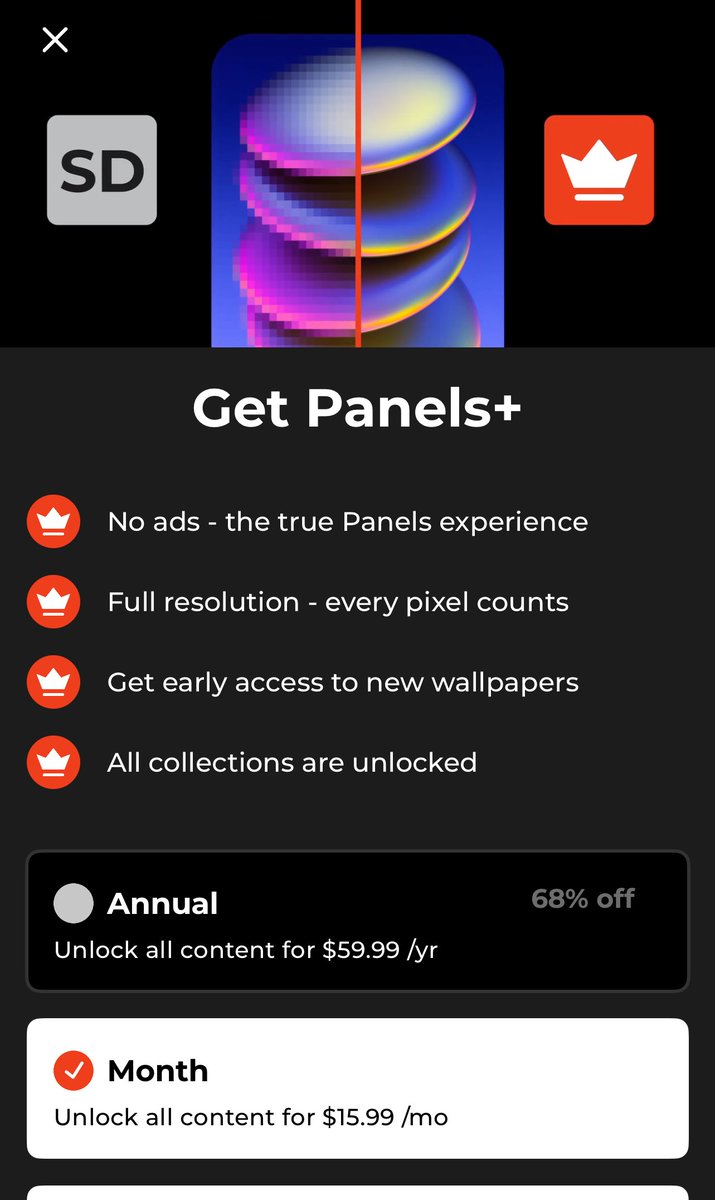 $16/mo for <a href="/MKBHD/">Marques Brownlee</a> iPhone wallpapers. Can we stop with the ridiculous subscription software? Remember the 99¢ app?