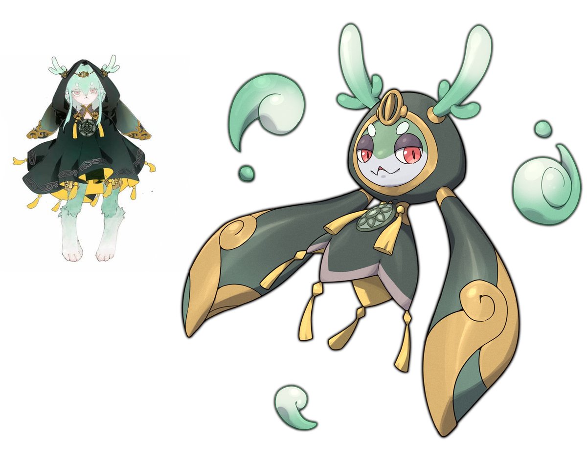 Xoty_233's tweet photo. Fakemon(?) of Friends OC-14.👻✨
#fakemon #zekkai https://t.co/GNmQhnwRQX