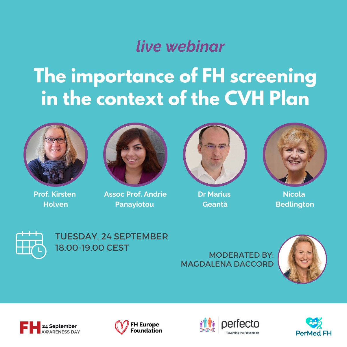 fhpatienteurope's tweet photo. Mark FH Awareness Day by joining our webinar today at 6 PM CEST! 🌍💬  
🔗 Register now: https://t.co/W6pOqACU5A
 
#FHAwarenessDay #FHAware2024 #PreventThePreventable #FindFH #PerfectoFH #PerMedFH https://t.co/xO5sH6Asfr