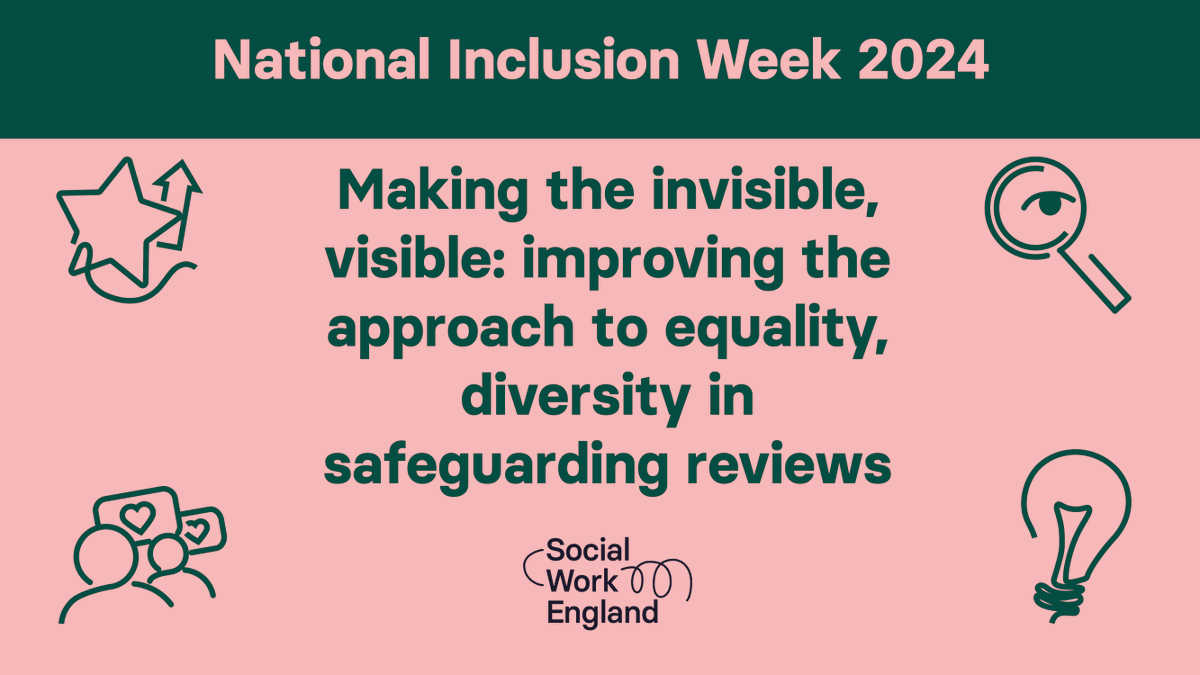 SocialWorkEng's tweet image. Kanchan and Vijay @SCIE_socialcare consider the barriers that safeguarding reviewers face when completing the process and presenting findings.  

Watch this session back from #SocialWorkWeek2024: ow.ly/Zqra50TtoMe  

#ImpactMatters #NationalInclusionWeek