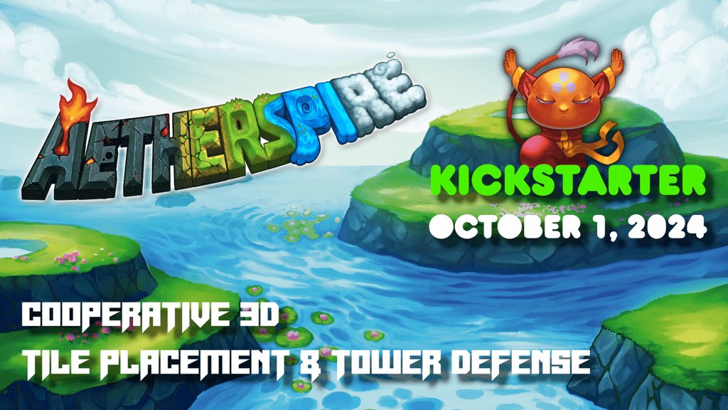 PhaseShiftGames's tweet image. Aetherspire relaunch coming on October 1st! Cooperative 3D tile placement meets tower defense. Build towards and defend the realm!

kickstarter.com/projects/phase…