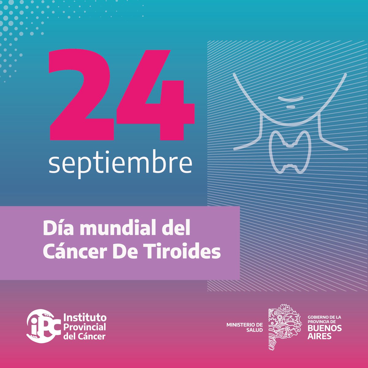 La radiación sobre la cabeza y el cuello y antecedentes familiares de cáncer tiroideo son factores de riesgo.

El indicio principal es un nódulo sobre la tiroides, pero puede no generar ningún síntoma. Ante cualquier duda consultá a tu equipo de salud 🏥.