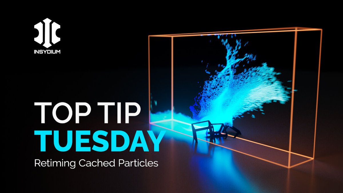 insydium_ltd's tweet photo. Take some cached particles and retime them in today’s Top Tip. Slow down or speed up the playback and insert speed ramps for further control. All this with smooth particle playback. Boom!
Watch on YouTube - https://t.co/Uxh5ccWT1t
#xpCache #xpJoin #NeXus #nxGravity #nxFluids https://t.co/0VbLZR6R3U