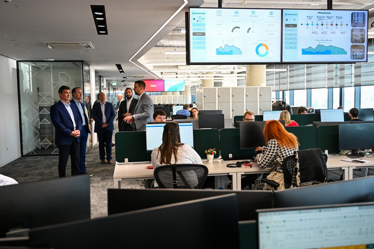 #LifeAtNCRAtleos is sweet! Our Serbian employees greeted members of the executive leadership team with Kolo, a traditional folk dance. And welcomed them with a tour of the Belgrade office alongside team gatherings.