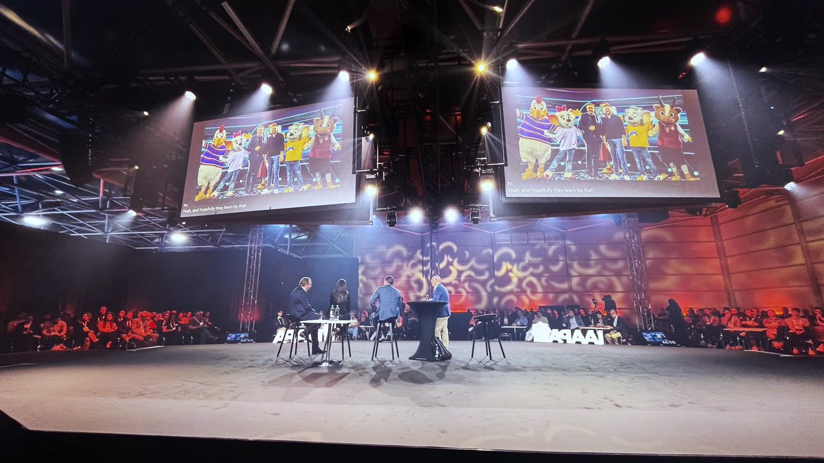 During the CEO Talk at the IAAPA Expo Europe in Amsterdam, it was a pleasure to share the stage with Zeina Dagher of Dubai Holding Ent. and Scott O'Neil from Merlin Ent. We shared our views on innovation, leadership, AI, and growth opportunities within our industry. #IAAPAExpos