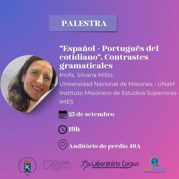 📚 La Prof. Silvana Militz, vicerrectora del IMES, disertará en el “XXVII Seminário Corpus” en la Universidade Federal de Santa Maria, Brasil.

🌍Este evento reúne a investigadores en Literatura y Lingüística, promoviendo la formación y colaboración académica internacional.