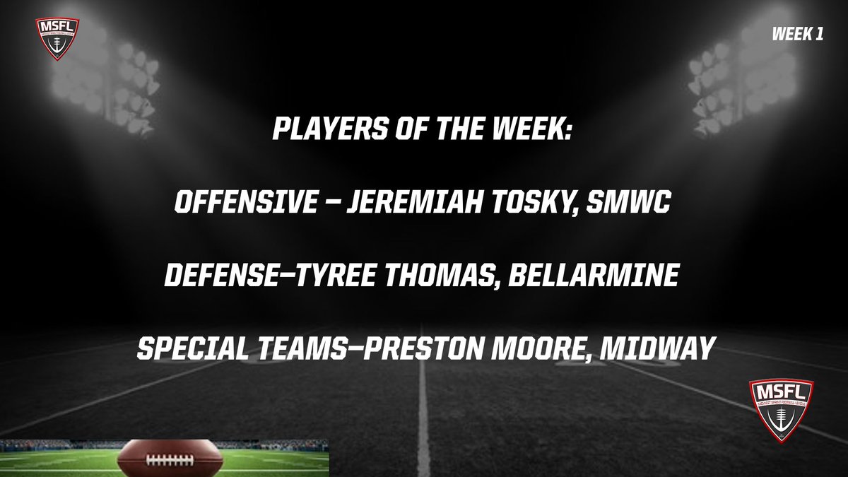 Midwest Sprint Football League tweet media