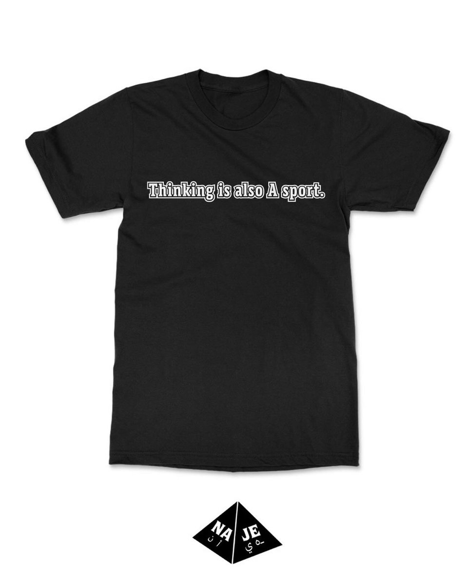 najecollection's tweet photo. New releases: 2 new designs &amp; 2 restocks are available for purchase on our online store. 

•”Thinking is a sport” in BLK/WHITE (T-Shirt).🕋

•”Push The Culture” in BLK/WHITE (T-Shirt)  🕋

•”Racism is Terrorism” in BLK/WHITE (T-Shirt) 🕋

Shop now at https://t.co/5MJ7tkMMF1 🕋 https://t.co/wHnCuPKDNe