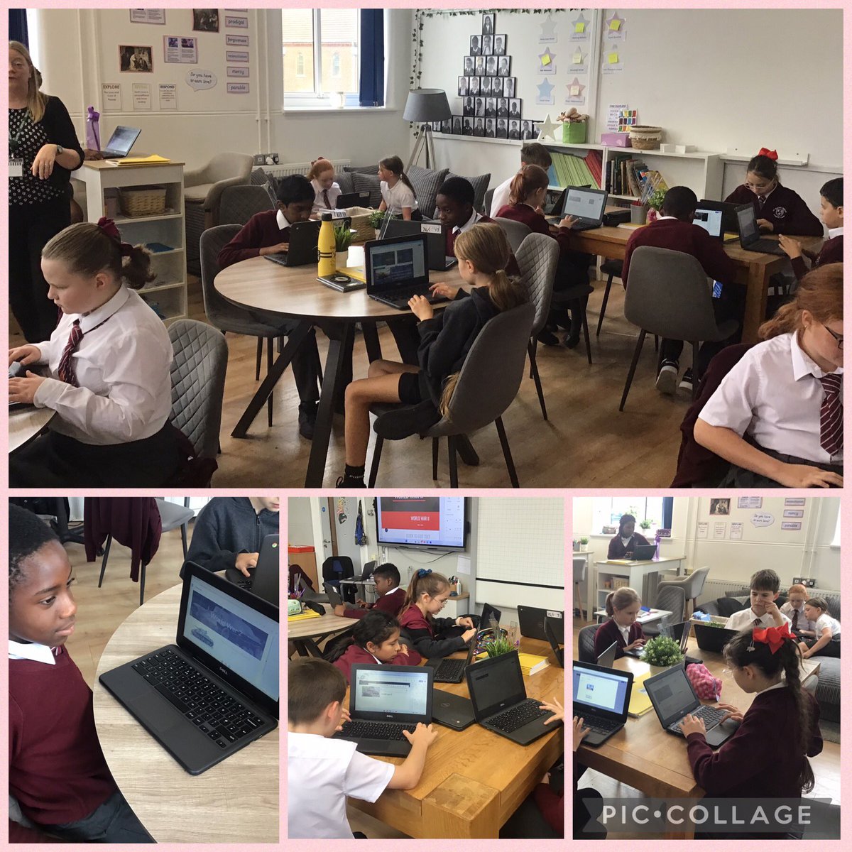 StCeciliascjs's tweet photo. Year 6 explored Google sites in computing today, children started to make their very own websites #StCeciliasComputing https://t.co/hqFfoCyd38