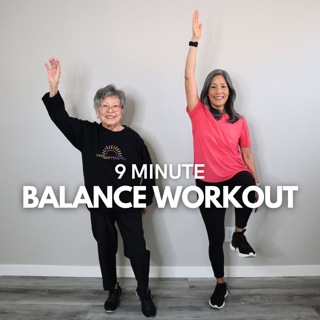 yes2next's tweet photo. 💥 Check out our 9-minute #balanceworkout! It’s packed with 8 #easyexercises to #boost #stability, #strengthen #muscles, and #improvecoordination so you can move through your day with confidence! 💪

https://t.co/vmz04cRahr https://t.co/FYwRUQKhfd