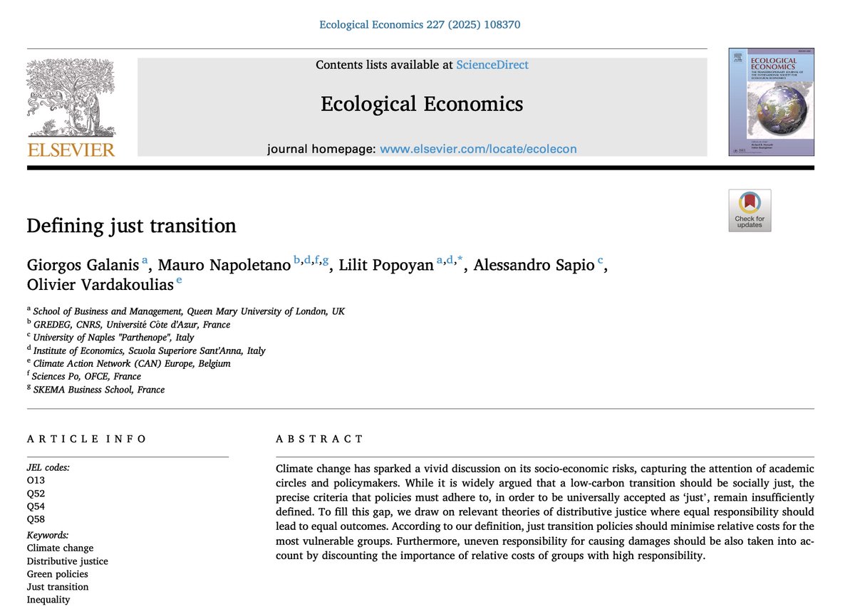Giorgos Galanis @ggalanis.bsky.social (@ggalanis82) on Twitter photo Check out our open access paper with <a href="/mnapoletano1/">Mauro Napoletano</a> <a href="/lilitpopoyan/">Lilit Popoyan</a> <a href="/sandrosapio/">Alessandro Sapio</a> and <a href="/o_vardakoulias/">Olivier Vardakoulias</a> in Ecological Economics on providing a definition of what should be considered a Just Transition: sciencedirect.com/science/articl… Check out our open access paper with <a href="/mnapoletano1/">Mauro Napoletano</a> <a href="/lilitpopoyan/">Lilit Popoyan</a> <a href="/sandrosapio/">Alessandro Sapio</a> and <a href="/o_vardakoulias/">Olivier Vardakoulias</a> in Ecological Economics on providing a definition of what should be considered a Just Transition: sciencedirect.com/science/articl…