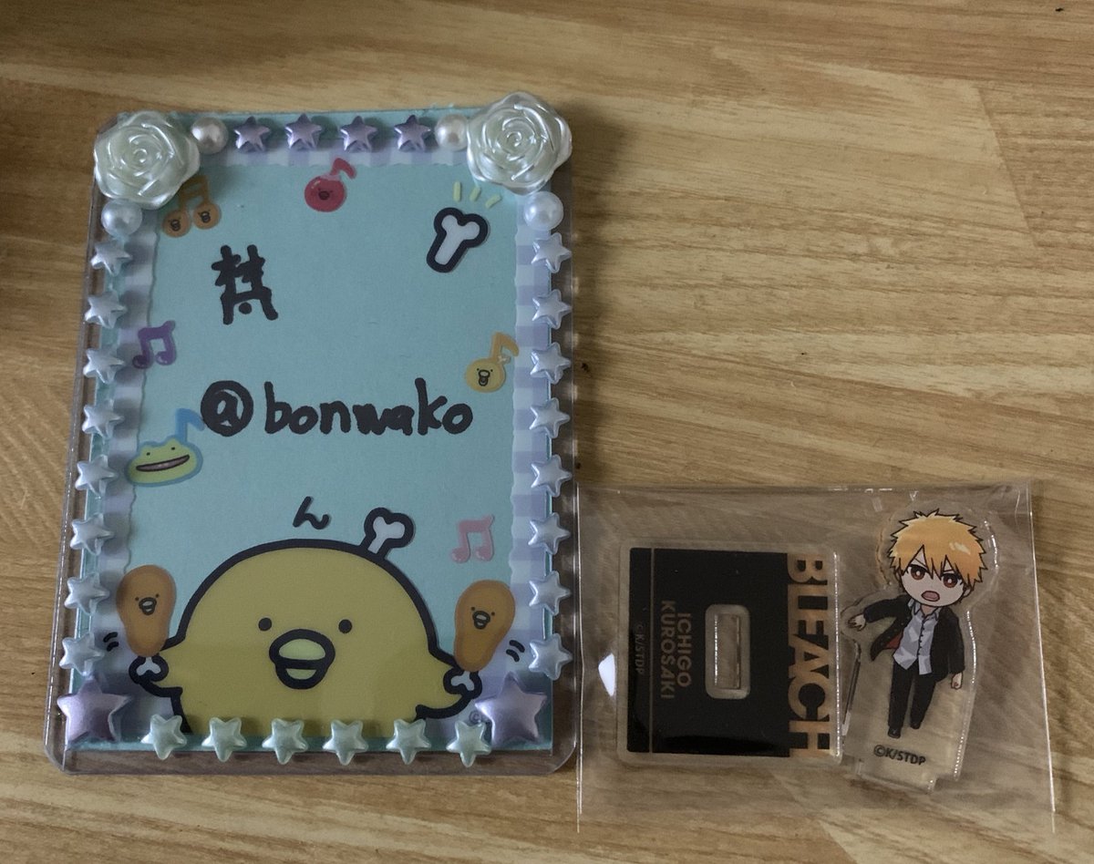 bonwako's tweet photo. @NR130915 こんばんは
お世話になっております
こちら一護を所持しておりグリムジョー との交換は可能でしょうか？
ご検討お願いいたします https://t.co/vtteF5dODQ