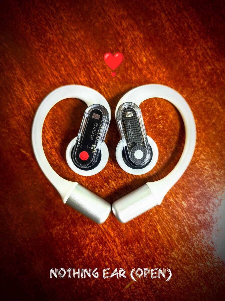 arpan2308's tweet photo. Falling in love with open sound and seamless comfort! ๐
#LoveAtFirstSound #NothingEarOpen @nothing
Quick review here https://t.co/zYS5tcJloy https://t.co/tcwjq1FoC2