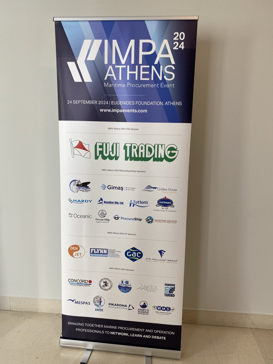 Oceanic_MS's tweet photo. 🚢Exciting day at the IMPA - The International Marine Purchasing Association Athens 2024 Maritime Procurement Event, 24 September, at the Eugenides Foundation, Athens, filled with dynamic panel discussions, exploring industry trends and networking opportunities.
#Oceanic #IMPA https://t.co/ly5NC7mBNu