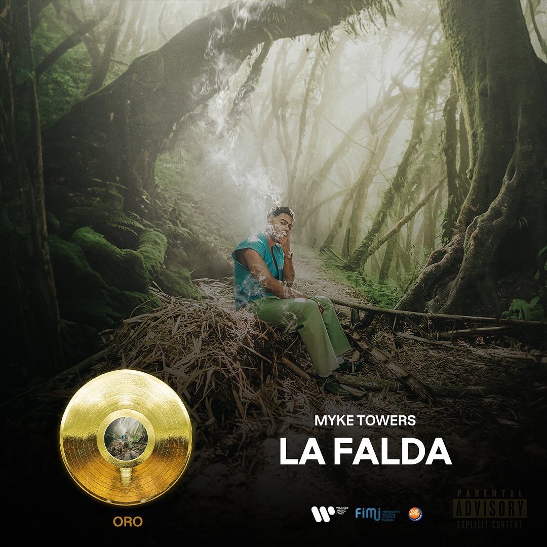 It’s #FimiAwards Time⚡

"La Falda" di Myke Towers ottiene il DISCO D'ORO📀

Congratulazioni
<a href="/FIMI_IT/">FIMI</a>👏🏼