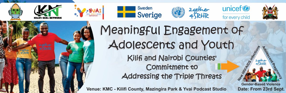 Meaningful engagement is not just about including youth; it's about giving them the power to be agents of change in the fight against the triple threats <a href="/UNICEFKenya/">UNICEF Kenya</a> <a href="/Yvai_org/">Youth Voices & Action Initiative(YVAI)</a> @2gther4SRHR