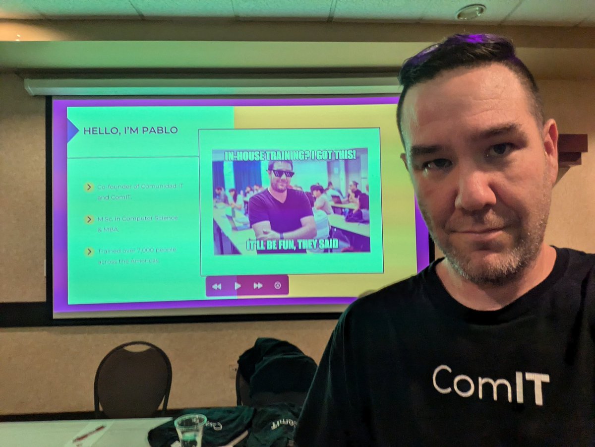 plistingart's tweet photo. Yesterday I had the pleasure to present at #PrairieDevCon on crafting an in-house tech training program that doesn’t involve sacrificing your sanity or your weekend. We discussed how to transform our colleagues into tech superheroes, all while having a little fun along the way https://t.co/pVGhtyGlGY