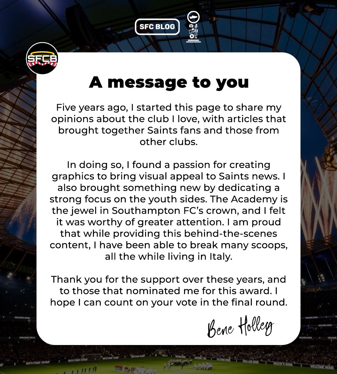 The Saints FC Blog tweet media