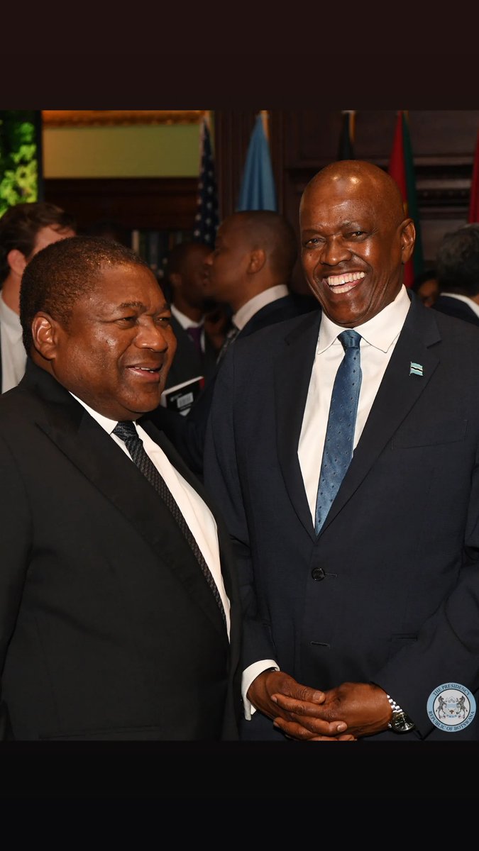 OfficialMasisi's tweet photo. His Excellency Dr. @OfficialMasisi participated in a High-Level Dialogue on the Miombo Forest, hosted by the President of the Republic of Mozambique, His Excellency Filipe Jacinto Nyusi, at the Metropolitan Club in New York.
#buildingrelations #GoMasisi🇧🇼 https://t.co/uXt3cUHoBU