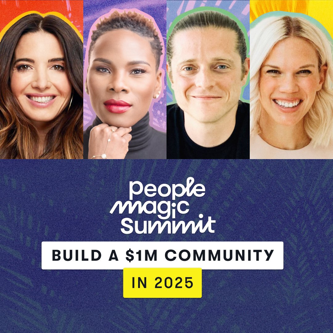 What if 2025 was your BEST YEAR EVER?
It’s ALL I’ve been thinking about for the past few months.

And it's why we're launching our FIRST LIVE PEOPLE MAGIC SUMMIT.

Why now? Easy—

January is the Super Bowl for paid memberships, courses, challenges, and events. 

A strong January
