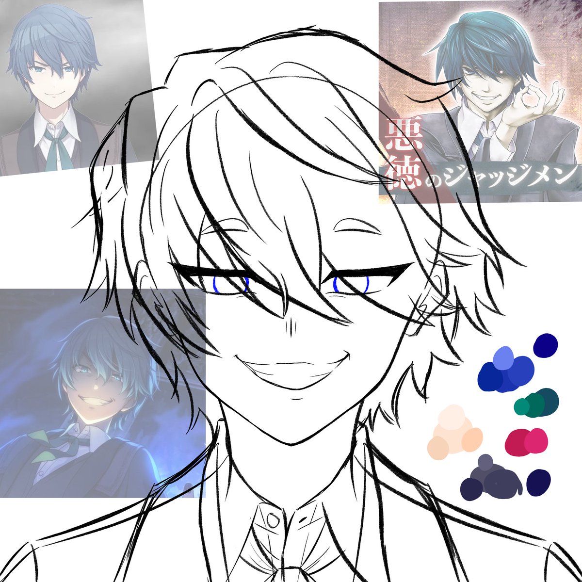 tsvshi's tweet photo. back with another evillious chronicles character and rn i have KAITO as Gallerian ! should i stream the lineart and coloring process? hurrr might also do Luka as Sudou while i'm at it

 #pngtuber #KAITO #vocaloidtwt #art https://t.co/YqSaiKqbjb