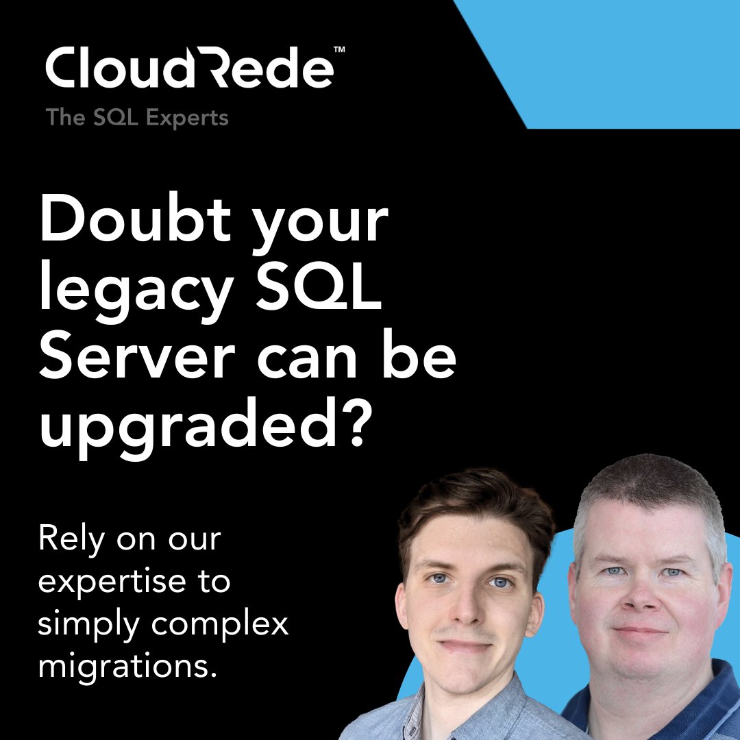 cloudredeltd's tweet image. Upgrading from #SQLServer 2016 can be daunting for CTOs and IT Managers, but necessary. #CloudRede specialises in seamless upgrades for even complex architectures. Let&apos;s discuss how we can help you confidently upgrade and keep you systems performing at their best. #SQLExperts