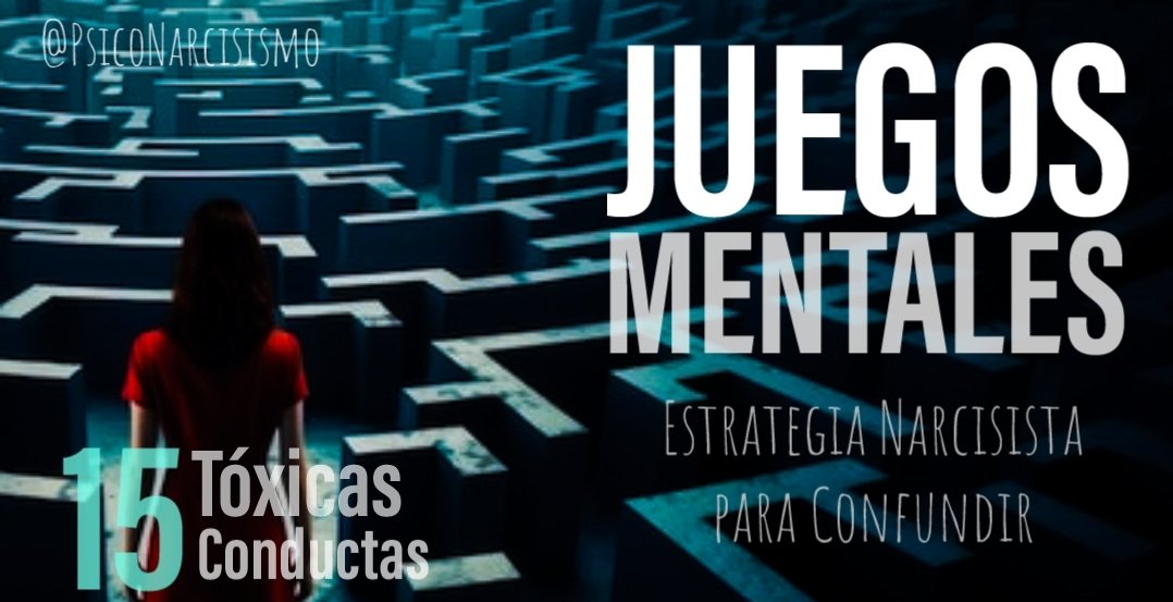 🚩JUEGOS MENTALES NARCISISTAS 🚩
L@s narcisistas recurren a juegos mentales para confundir y dañar indirectamente a sus víctimas, generando ansiedad y manipulando su percepción de la realidad.
Te compartimos 15 conductas que evidencian este comportamiento:
#Natcisismo
HILO 🧵👇