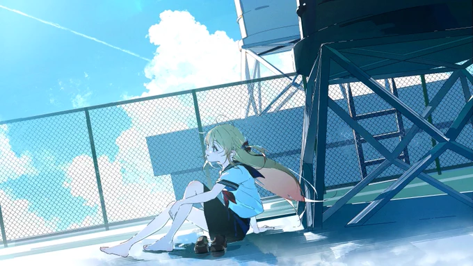 遅ればせながら音乃瀬奏さんの「青と夏」MVイラストを描かせていただきました!素敵なMVとなっておりますので是非 