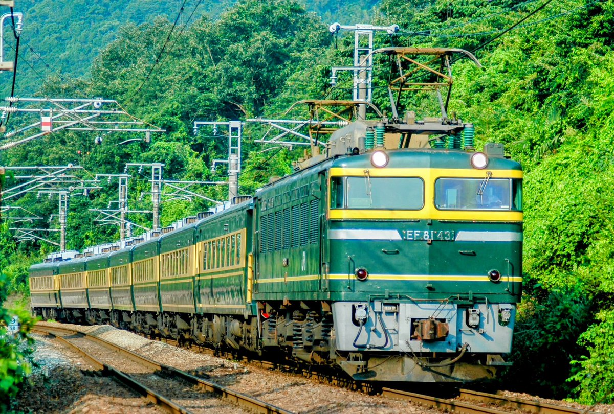 サロンカーなにわ41周年㊗️ #大サロ #14系 #EF81 ❶❷#北陸本線 現在