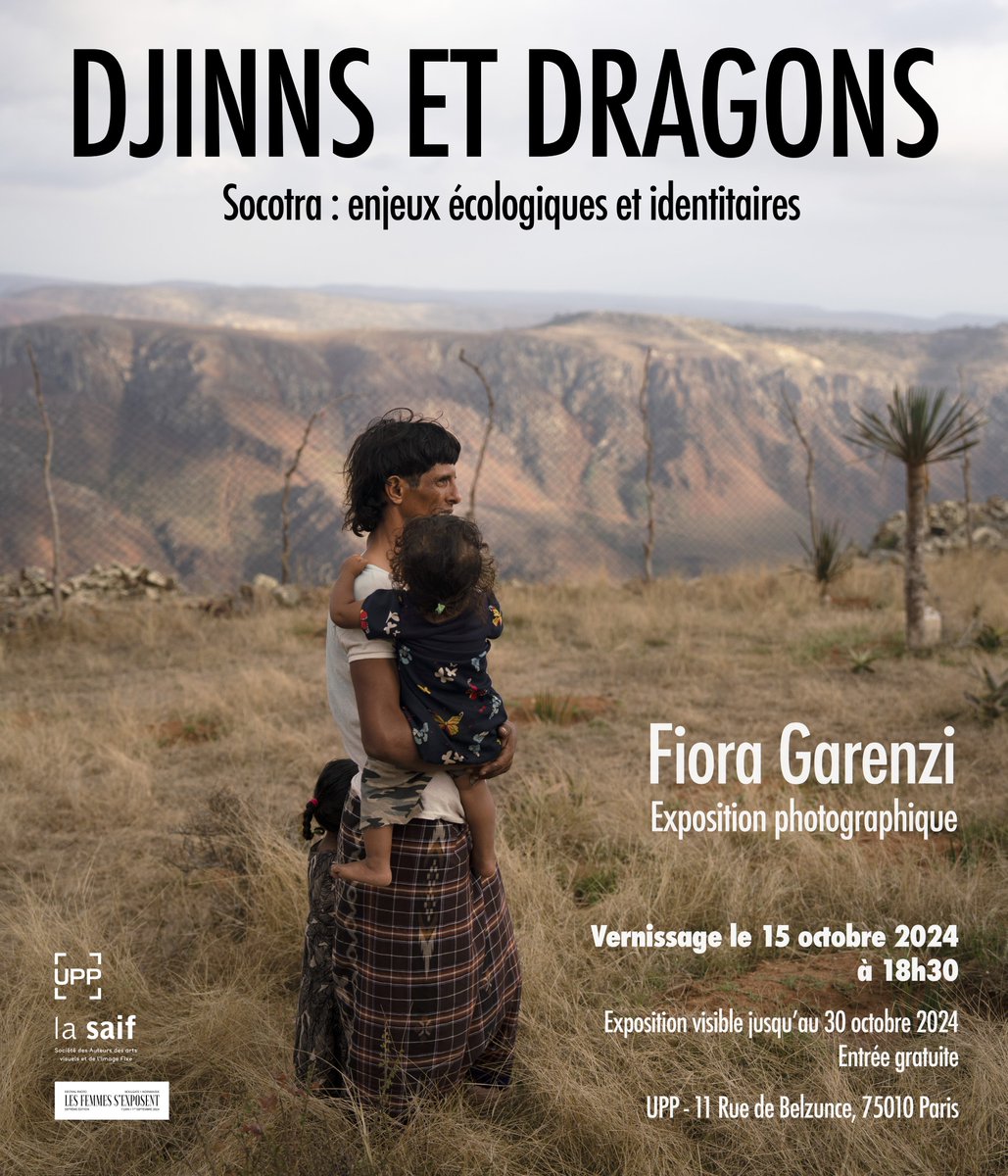 La Saif - Société des Auteurs des arts visuels (@lasaif_) on Twitter photo Ce mois d'octobre 2024, <a href="/fioragarenzi/">Fiora Garenzi</a>, lauréate de la 7ᵉ édition du #PrixSAIF - <a href="/femmessexposent/">Lesfemmessexposent</a>, exposera son projet « Djinns et dragons » à l'<a href="/UPPphoto/">Union des Photographes Professionnels</a> à Paris.
📅 Vernissage mardi 15 octobre à partir de 18h30
Plus d'infos : bit.ly/garenziexpo
#LaSAIF #lesfemmessexposent Ce mois d'octobre 2024, <a href="/fioragarenzi/">Fiora Garenzi</a>, lauréate de la 7ᵉ édition du #PrixSAIF - <a href="/femmessexposent/">Lesfemmessexposent</a>, exposera son projet « Djinns et dragons » à l'<a href="/UPPphoto/">Union des Photographes Professionnels</a> à Paris.
📅 Vernissage mardi 15 octobre à partir de 18h30
Plus d'infos : bit.ly/garenziexpo
#LaSAIF #lesfemmessexposent
