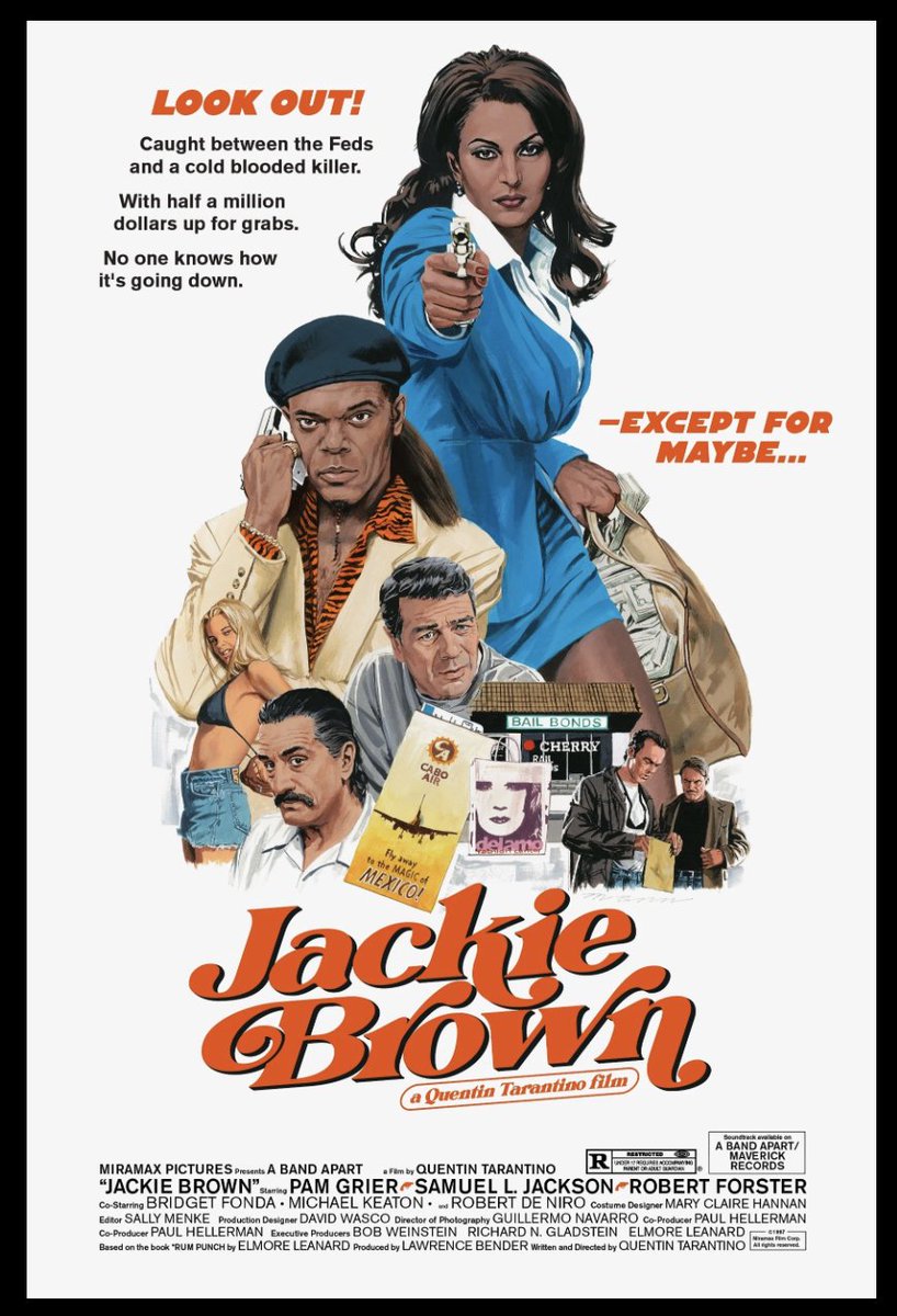 mtrprods's tweet image. The well crafted
#JackieBrown should ride way higher on this list!
Art by #PaulMann