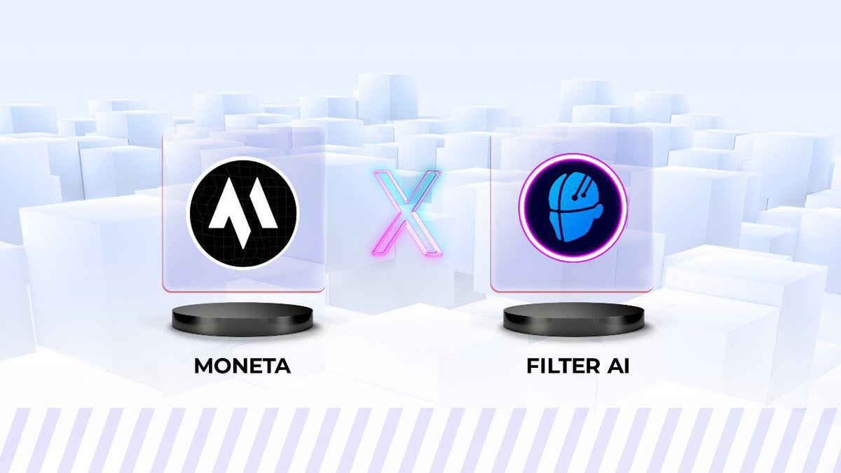 NEW PARTNERSHIP ANNOUNCEMENT

We’re thrilled to welcome <a href="/Filter_Ai/">FilterAI</a>  to the Moneta ecosystem!

$MNTA X $FILTER

What is FILTER AI ?

Filter AI is revolutionising the crypto landscape with advanced filtering tools and AI-powered insights. Designed for users of all levels, our