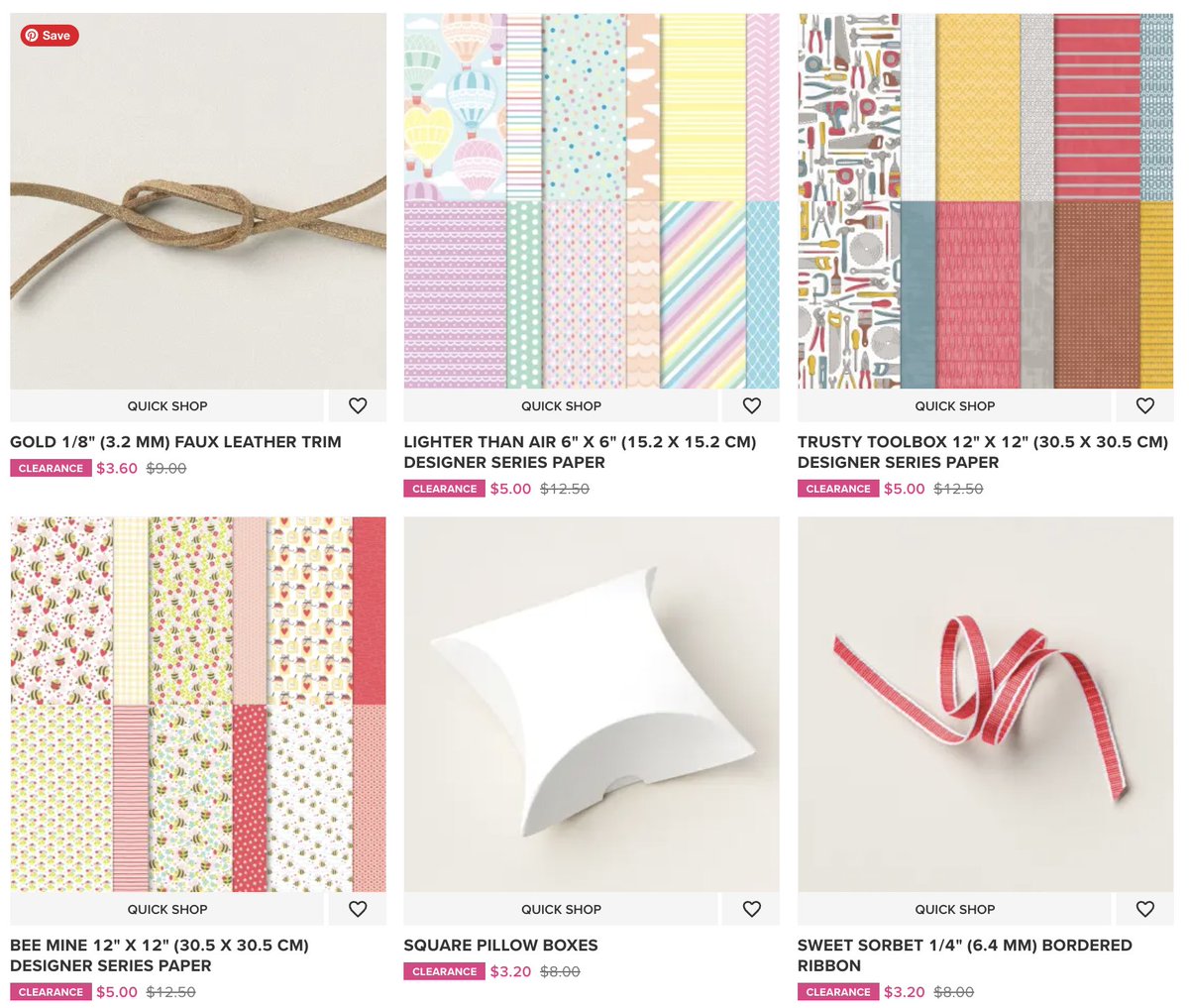 NEW Crafty Deals have been added to my Clearance Rack! Available while supplies last at bit.ly/CraftyClearanc…

#stampinup #craftsupplies #scrapbooking #scrapbookpaper #cardmaking