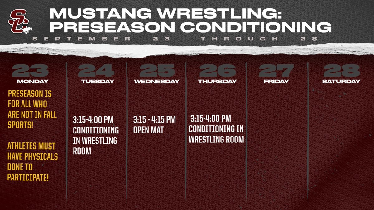 richard67401's tweet photo. This week in Mustang Wrestling https://t.co/gEO1X1sRO9
